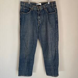 Levi's Signature Relaxed Fit Jeans W36 L29 Dark Wash Workwear Streetwear